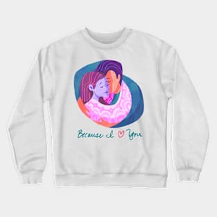 Couple's Embrace Crewneck Sweatshirt